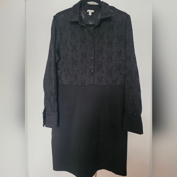 Tristan Ponte And Lace Fitted Dress Sz Xl - Picture 4 of 8